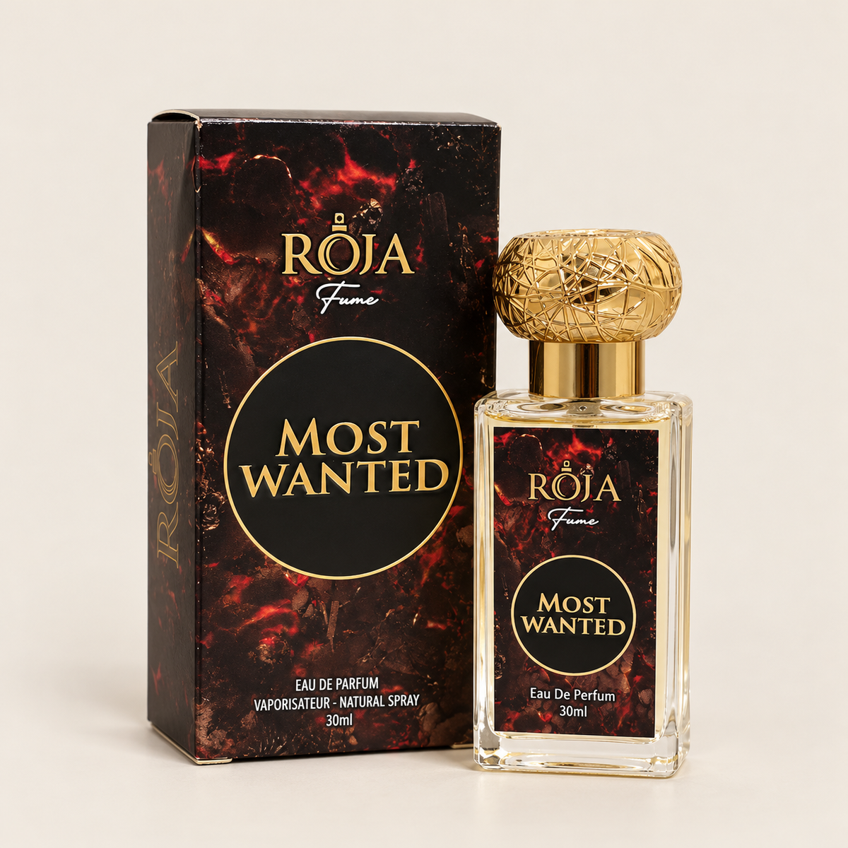 Roja Fume Most Wanted Eau de Parfum 30ml bottle with box